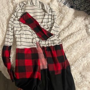 Color blocked cardigan